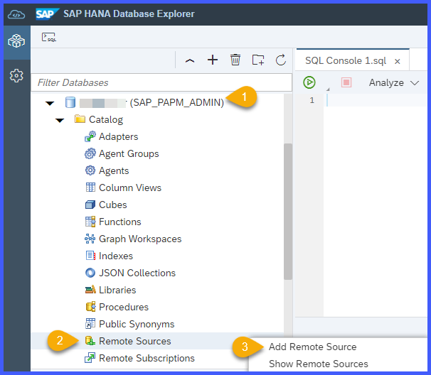 SAP HANA Database Explorer - 2