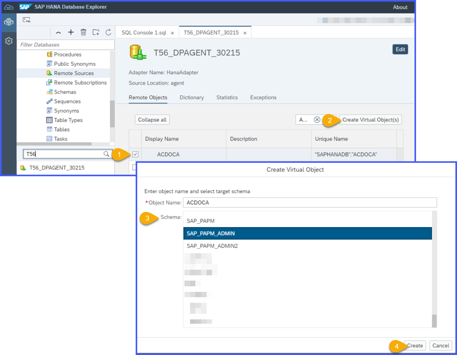 SAP HANA Database Explorer - 3