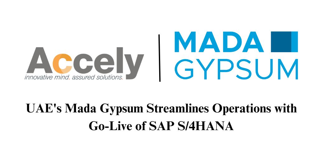 UAE's Mada Gypsum Streamlines Operations with Go-Live of SAP S/4HANA