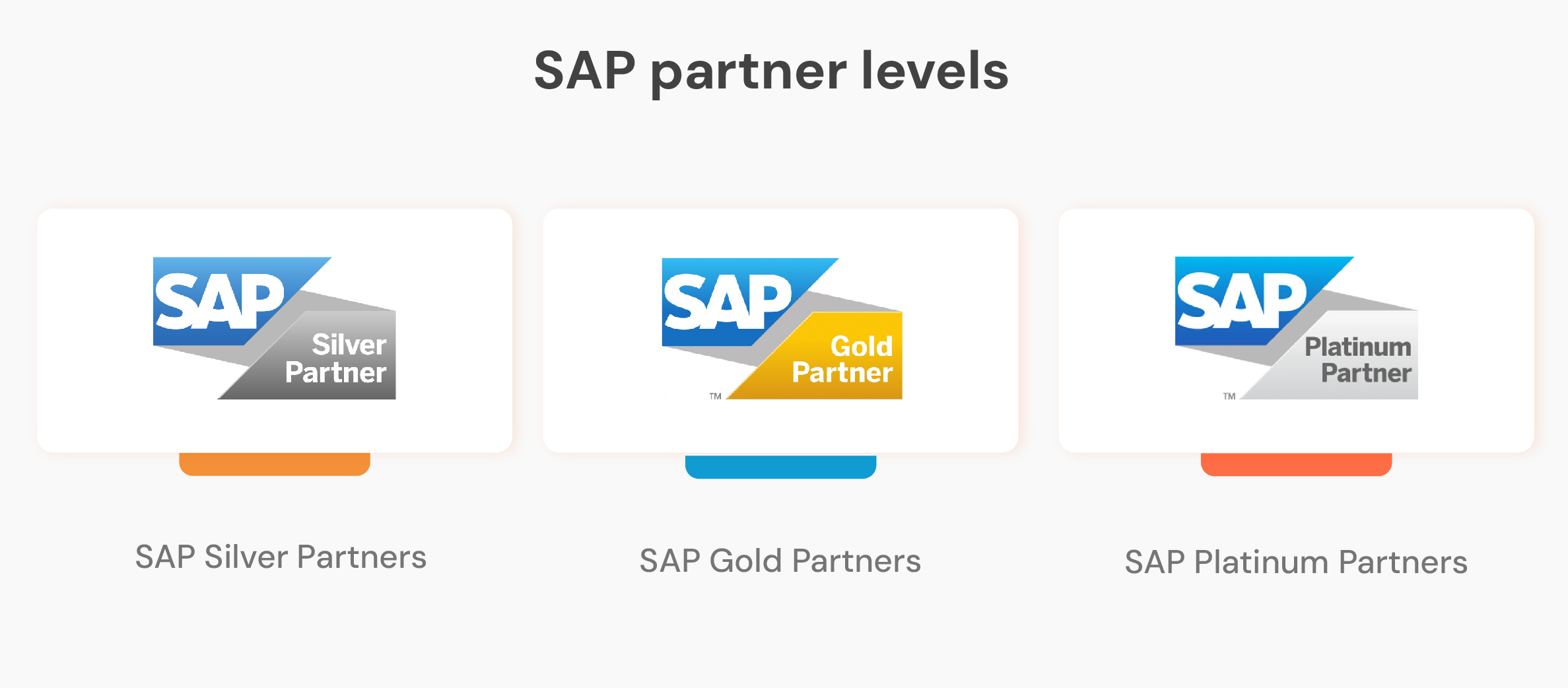 SAP partner levels